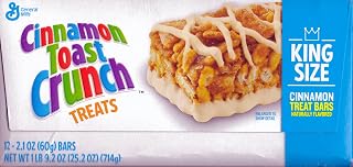 General Mills Cinnamon Toast Crunch - Kids Favorite Treat -2.1Oz. -12 King Size Breakfast Bars