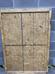 Particle Board Top by HUBERT – 45" D x 34" W x 2" H, Tan, Model 90254