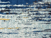 Rugs Blue & Yellow Painted Pattern Area Rug w/Bold Design Rugs Modern 5'3" X 7'6" Accent Rug by Abani – 2' x 3' (Rectangular), Polypropylene, Blue, Yellow, Model LAG110