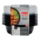 TakeAlongs Food Storage Containers by Rubbermaid – 5 Cup, 5.0 cups, Plastic, Black, Model 2077545