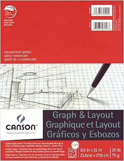 Canson Crossection Pad 40 SHTS 8.5X11 4SQ