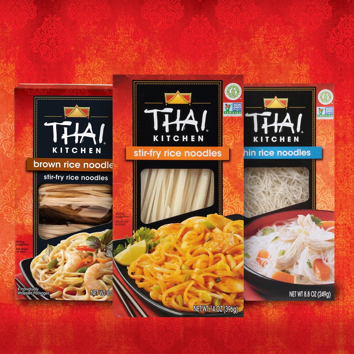 Gluten Free Thin Rice Noodles by Thai Kitchen – 8.8 Ounce (Pack of 12), No Color, Pack of 12, Model 737628025305