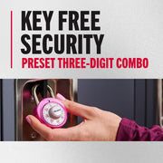 Master Lock Pink / 1 / 1 Pack Combination Padlocks