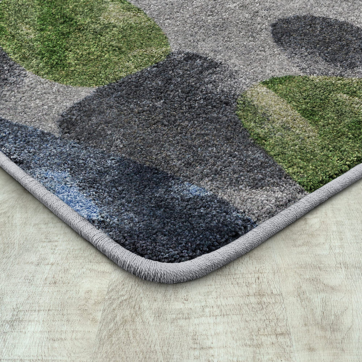 Riverstone 7'8" x 10'9" Area Rug in Color Gray by Joy Carpets – 7'8" x 10'9" (Rectangular), Nylon, Grey, Model 2137D-01
