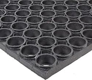 Notrax T13 Tek-Tough® Ergonomic Large Drainage Hole Mat, 2' X 3' Black