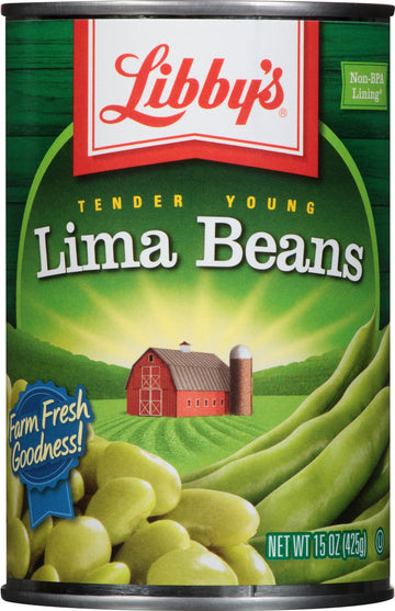 Lima Beans by Libby's – 15 Ounce (Pack of 12), Pack of 12