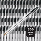 BIC Cristal Xtra Smooth Black Ballpoint Pens, Medium Point, 500-Count
