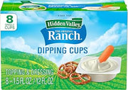 Hidden Valley Original Ranch to Go Cups - 1.5 oz - 8 Count