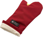 Carlisle FoodService Products Cool Touch Flame Conventional High Heat Intermittent Flame Protection up to 900°F Oven Mitt by San Jamar – 17", Fiber, Red, Model KT0218