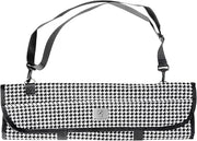 Mercer Culinary 7-Pocket Knife Roll Storage Bag, Houndstooth