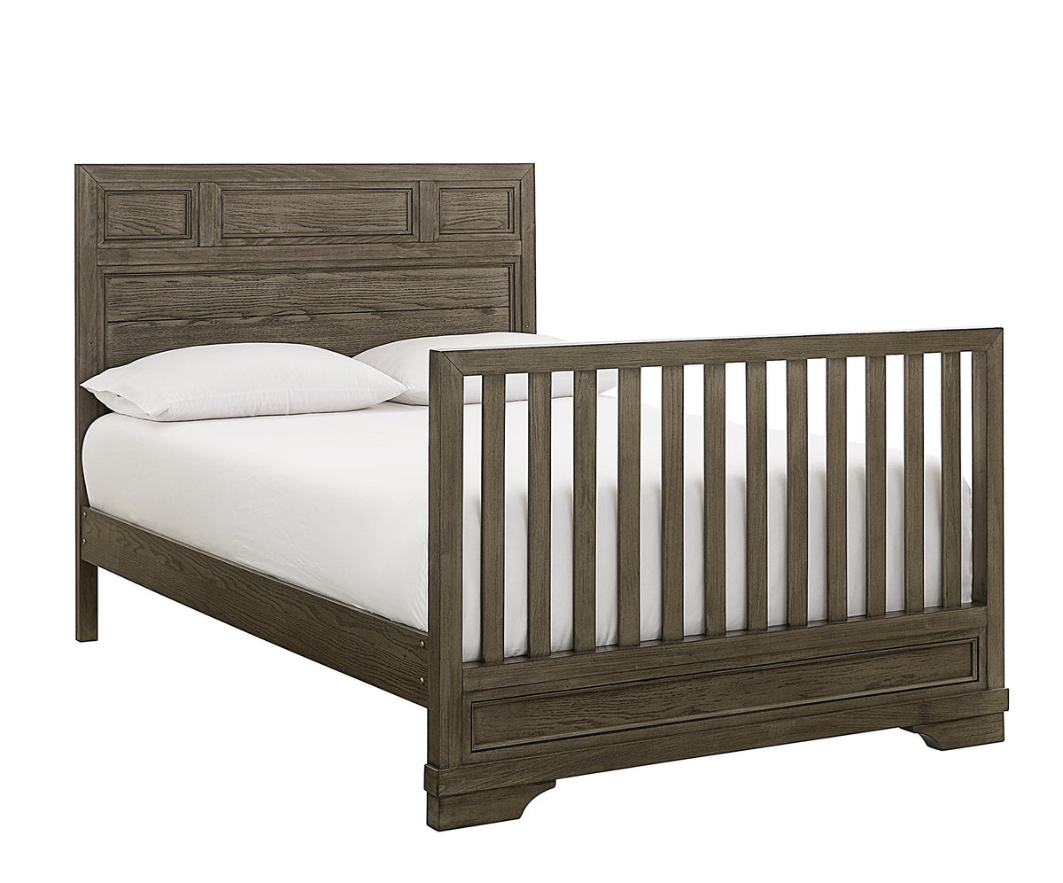 Foundry Full Bed Rails by Westwood Design – Wood, Brushed Pewter, Model FN-BR-2707RR-BPT