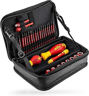 Wiha 43465 Werkzeug Set slimVario electric gemischt 31-tlg. in Funktionstasche Tool, Red Yellow, 32