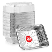 Stock Your Home 2 lb / 50 Pack / Silver Disposable Cookware