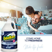 Disinfectant Concentrate and Odor Eliminator by OdoBan – 128 Fl Oz (Pack of 2), Clear, Pack of 2, Model 911901