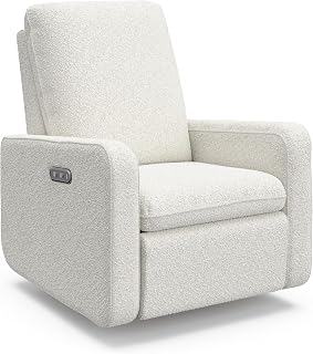 Graco Teddi Nursery Power Recliner Swivel Glider, Ivory Boucle
