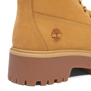 Women's Stone Street Mid Warm Lined Waterproof Boot by Timberland – 5.5, Leather, Wheat Nubuck