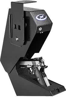 Barska Steel Handgun Safe Pistol Desk Drawer Security Box Quick Access