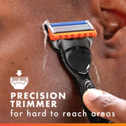 Fusion5 Power 5-Blade Razor Refills for Men by Gillette – 6 Count (Pack of 1), Orange