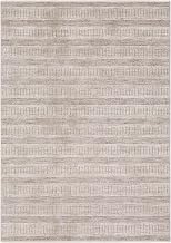 Oriental Weavers Branigan BRG03 - Machine Woven Indoor Area Rug - 6'7" x 9'6" - in Ivory/Brown - Modern Style Dining Room, Bedroom, Livingroom Rug