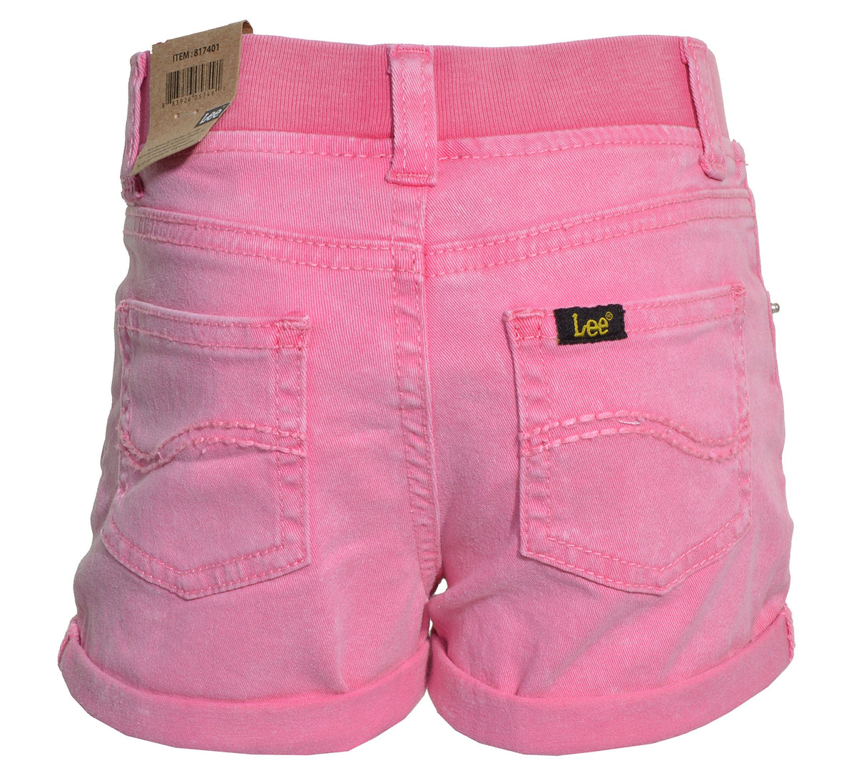 Girls 2-6X Stretch Denim Shorts 5 Light Pink by Lee – Denim, Pink, Model 43225-15897