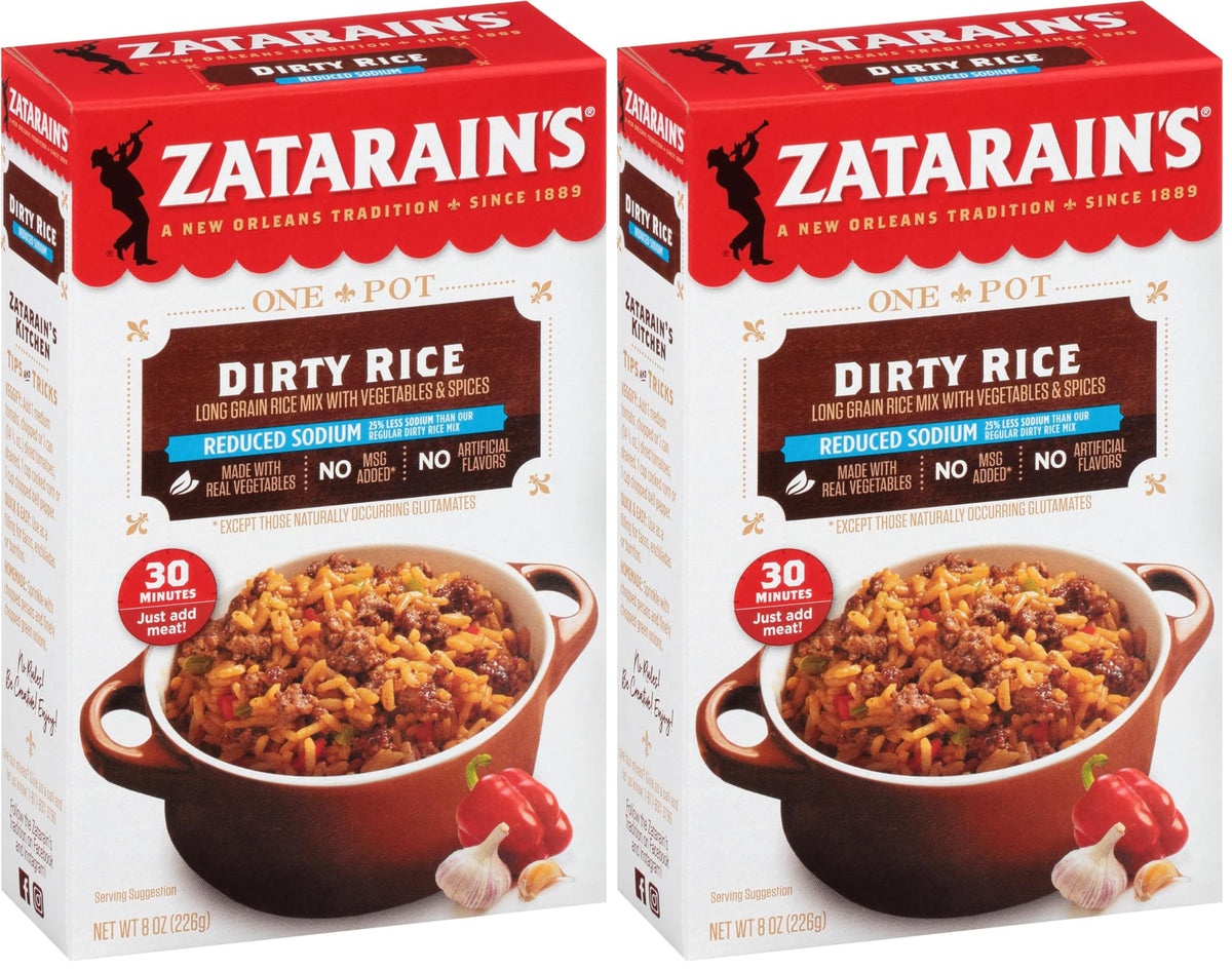 Zatarain's 8 Ounce (Pack of 2) / 1 / 2 Dirty Rice