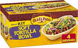Old El Paso Soft Tortilla Bowl Dinner Kit, Mild, 8 ct, 10.9 oz