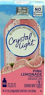 Crystal Light On The Go Pink Lemonade, 10-Packet Box (Pack of 8)
