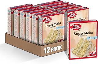 Betty Crocker Favorites Super Moist Vanilla Flavored Cake Mix, 13.25oz 12pk