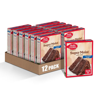 Favorites Super Moist Chocolate Fudge Cake Mix by Betty Crocker – 13.25 Ounce (Pack of 12), Pack of 12