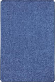 Joy Carpets Just Kidding Solid Color Area Rugs, Cobalt Blue, 4' x 6'