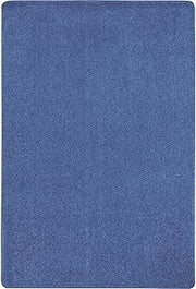 Joy Carpets Just Kidding Solid Color Area Rugs, Cobalt Blue, 6' x 9'