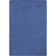 Just Kidding Solid Color Area Rugs by Joy Carpets – 6' x 9' (Rectangular), Polyester, Cobalt Blue, Model 623Q-01