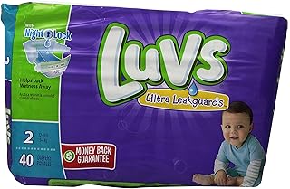 Luvs with Ultra Leak Guards Diapers, Size 2, 40 Count