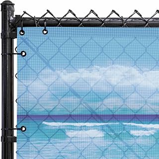FenceScreen 211 Series Scenic Designer Fence Screen (Sandy Beach) | Heavy Duty | UV & Weather Resistant | Easy Install