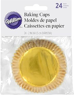Wilton Gold Foil Standard Cupcake Baking Cups, 24-Count