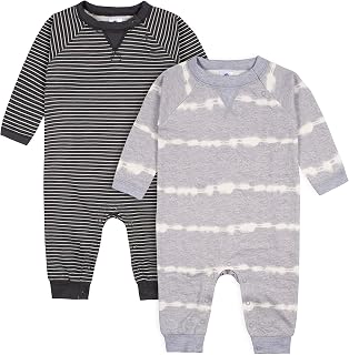 Gerber Baby Boys 2-Pack Long Leg Romper