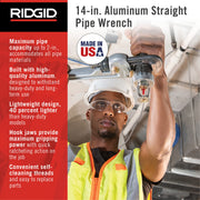 RIDGID Small (Pack of 6) / Silver / Durable Pipe Wrenches