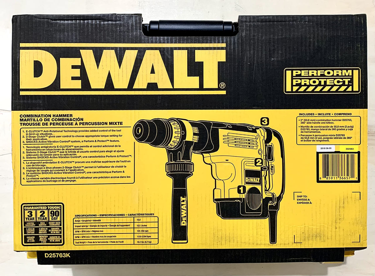 2-Inch SDS Max Combination Hammer by DEWALT – Model D25763K
