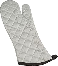 San Jamar 801SG17 Silicone Temperature Protection Oven/Freezer Mitt, 17" Length, Silver