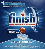 Finish All-in-One Dishwasher Detergent Powerball Tablets, Fresh Scent 54 Count