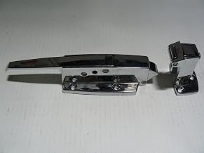 Component Hardware 3/4 to 1-5/8" Offset Polished Chrome Walk-in Cooler Door Safety Latch with Strike