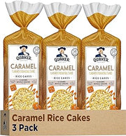 Quaker Large Rice Cakes, Caramel, Pack of 3