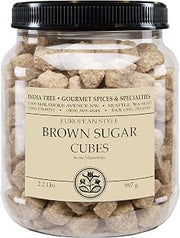 India Tree Brown European-Style Sugar Cubes, 2.2 lb (Pack of 2)