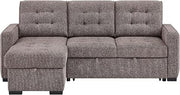 Global Furniture USA U0707 Brown Reversible Sofa Bed