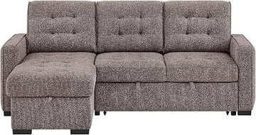 Global Furniture USA U0707 Brown Reversible Sofa Bed