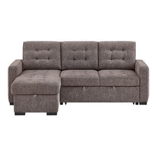 U0707 Brown Reversible Sofa Bed by Global Furniture USA – Metal, Brown, Pack of 2, Model AMZ-U0707-BROWN-REVERSIBLE SOFA BED