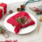 Aptywow Christmas Napkin Rings, Set of 12, Green