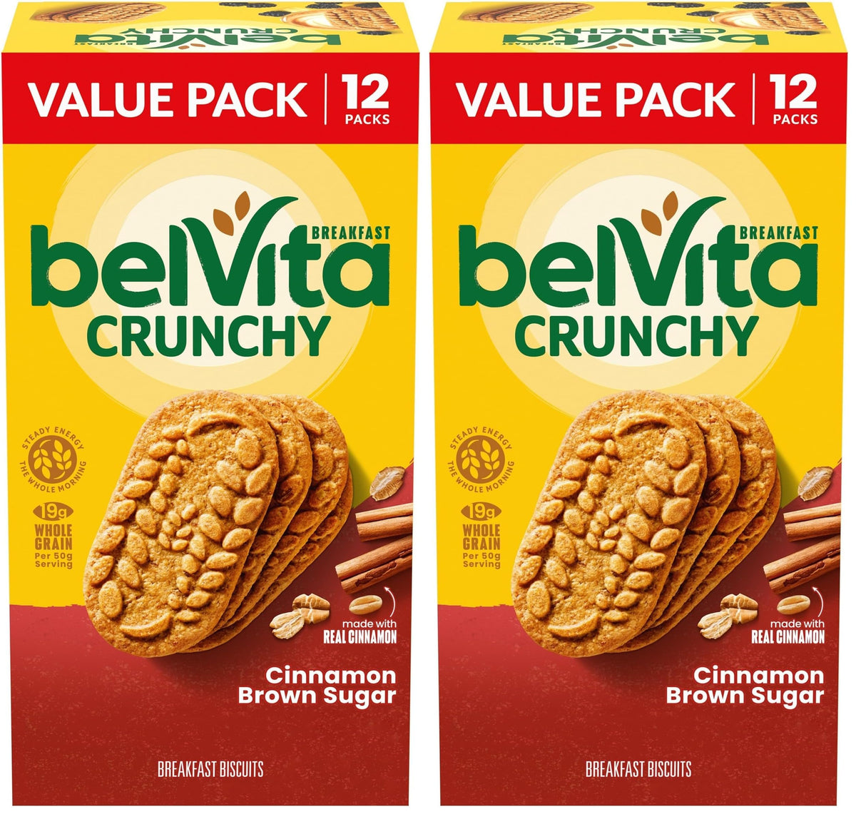 Cinnamon Brown Sugar Breakfast Biscuits by Belvita – 42.24 Ounce (24 Pack), brown, Pack of 24, Model SUVELAM
