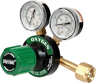 ESAB Victor Technologies 0781-9415 G350-150-540 Heavy Duty Single Stage Oxygen Regulator, 150 psig Delivery Range, CGA 540 Inlet Connection
