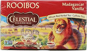 Celestial Seasonings Madagascar Vanilla Rooibos African Red Herbal Tea, 20 ct